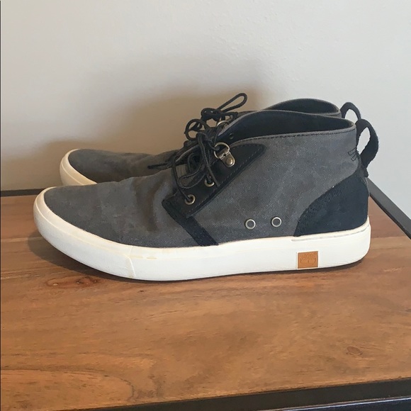 timberland canvas sneakers